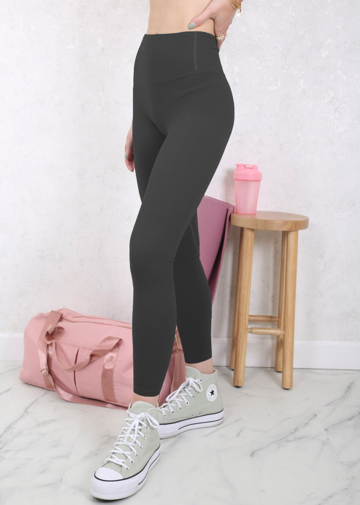 High Waist Solid Sports Leggings for her