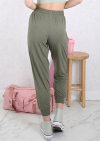 Cute Drawstring Waist Pleated Detail Jogger