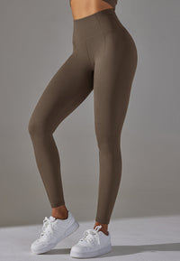 High Waist Middle Seam Leggings by Anna-Kaci