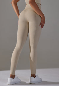 High Waist Middle Seam Leggings by Anna-Kaci