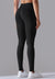 Back view of Ribbed V-Waist Activewear Leggings