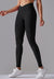 Front view of Ribbed V-Waist Activewear Leggings