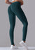 Ribbed V-Waist Activewear Leggings by Anna-Kaci