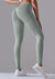 Ribbed V-Waist Activewear Leggings by Anna-Kaci