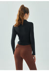 Zip-Up Turtleneck Activewear Top