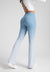 Left side view of Ombre Print Flared Leggings