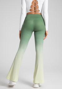 Ombre Print Flared Leggings by Anna-Kaci