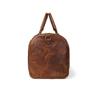 Right side view of Benjamin Leather Duffle Bag