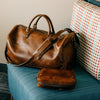 Full view of Benjamin Leather Duffle Bag