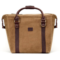 White Wing Waxed Canvas Large Cooler by Mission Mercantile Leather Goods