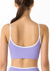 Back view of Longline Contrast Sports Bra