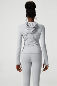 Hooded Zip Active Jacket by Anna-Kaci