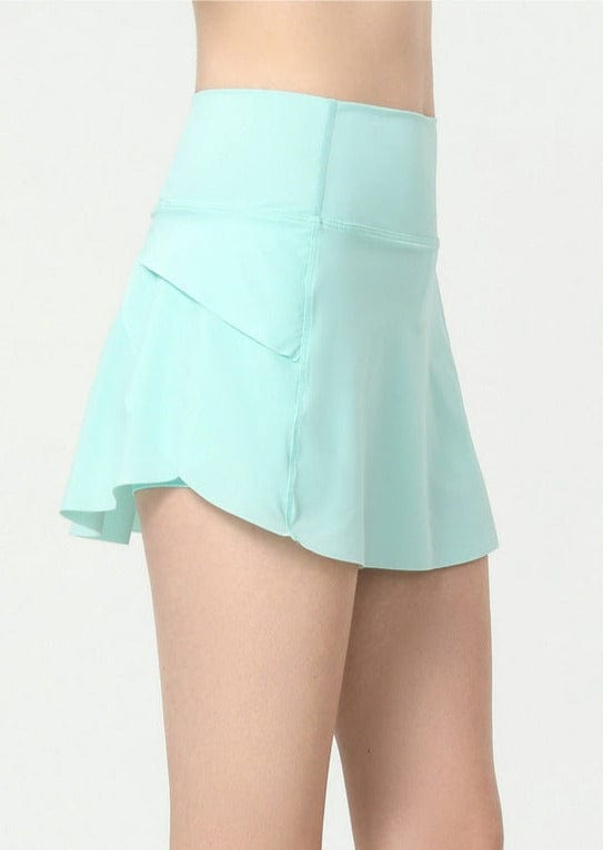 Side view of Ruffled Mini Tennis Skort