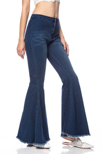 Bell Bottom High Waist Denim Jeans by Anna-Kaci