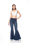 Bell Bottom High Waist Denim Jeans by Anna-Kaci