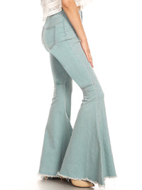 Bell Bottom High Waist Denim Jeans by Anna-Kaci