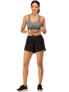 Front view of Running Shorts Drawstring Yoga Gym Athletic Shorts with Pockets