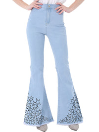 Blue Bell Bottom High Waist Denim Jeans