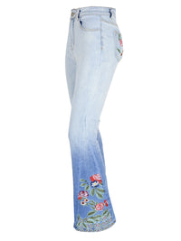 Trending Classic Retro High Waist Long Denim Bell Bottom Jeans