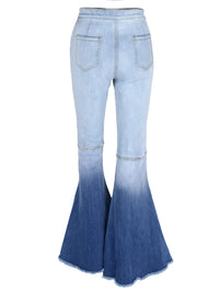 Bell Bottom High Waist Denim Jeans by Anna-Kaci