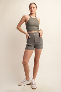 Picture showing pockets on Cotton Stretch Twill Short Pant