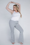 Plus Everyday Flare Bottoms gray