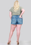 PLUS SIZE LONG INSEAM SHORT