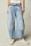 Light blue Wide Leg Jeans with Pockets