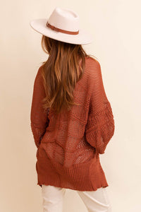 Knit Netted Cardigan