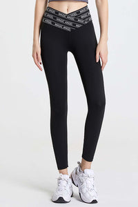 Black Wide Waistband Sports Pants