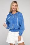 Fleece Cropped Zip-Up Hoodie for girls