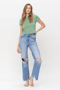 Plus size high rise jeans