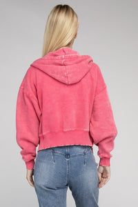 acid wash hoodie women's