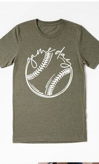 Cursive Game Day Baseball Graphic Tee PLUS