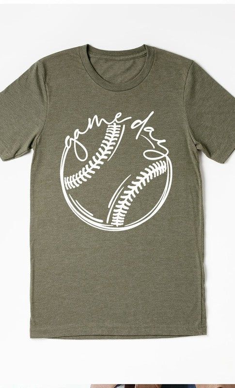 Cursive Game Day Baseball Graphic Tee PLUS