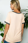 SOLID V NECK TOP