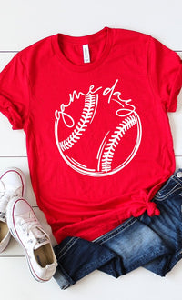 Cursive Game Day Baseball Graphic Tee