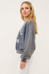 Left side of And The Why BEVERLY HILLS 92 CALIFORNIA Contrast Crop Sweatshirt