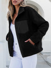 Zip Up Long Sleeve Plush Jacket