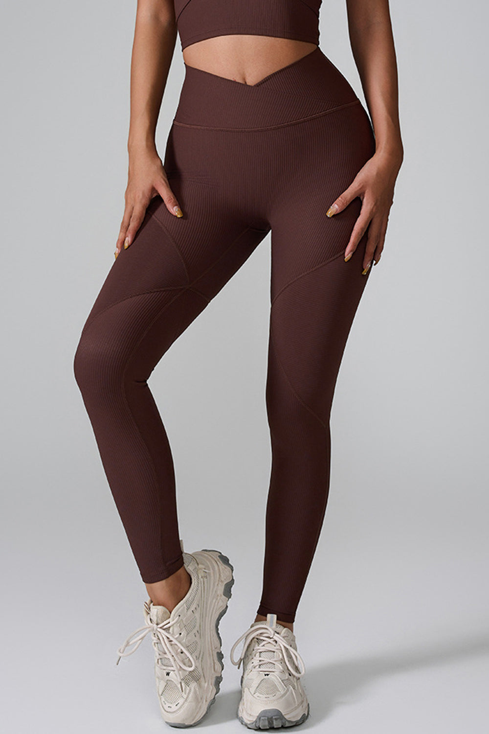 Brown High Waist Active Leggings