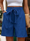 Perfee Tied High Waist Shorts with Pockets