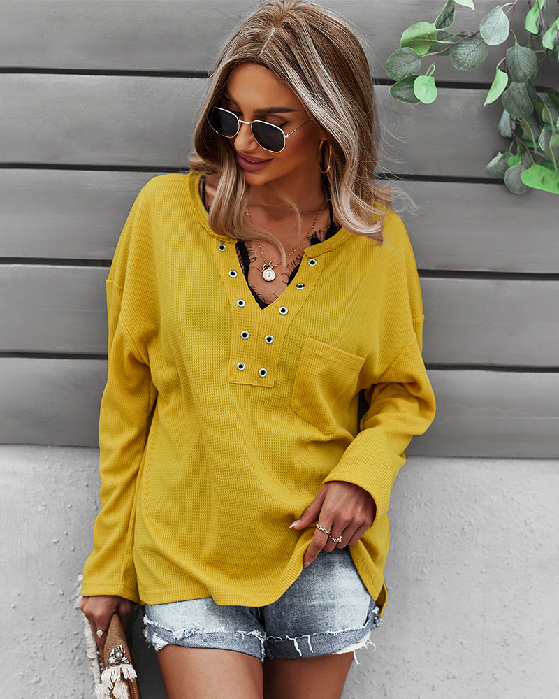 Yellow sweater for women