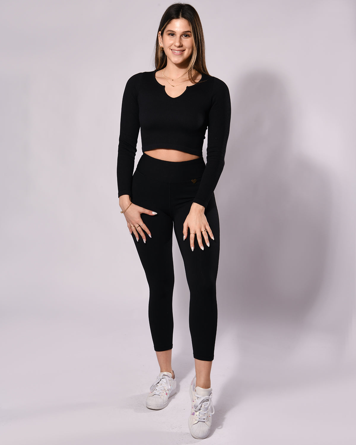 Rib High Waist Leggings