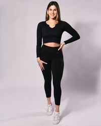 Rib High Waist Leggings