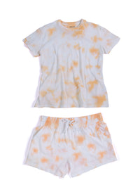 Jamie Tie Dye T-Shirt And Shorts Set, Sherbet by Shiraleah