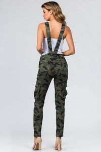 CAMOFLAUGE STRETCH OVERALL LONG PANTS