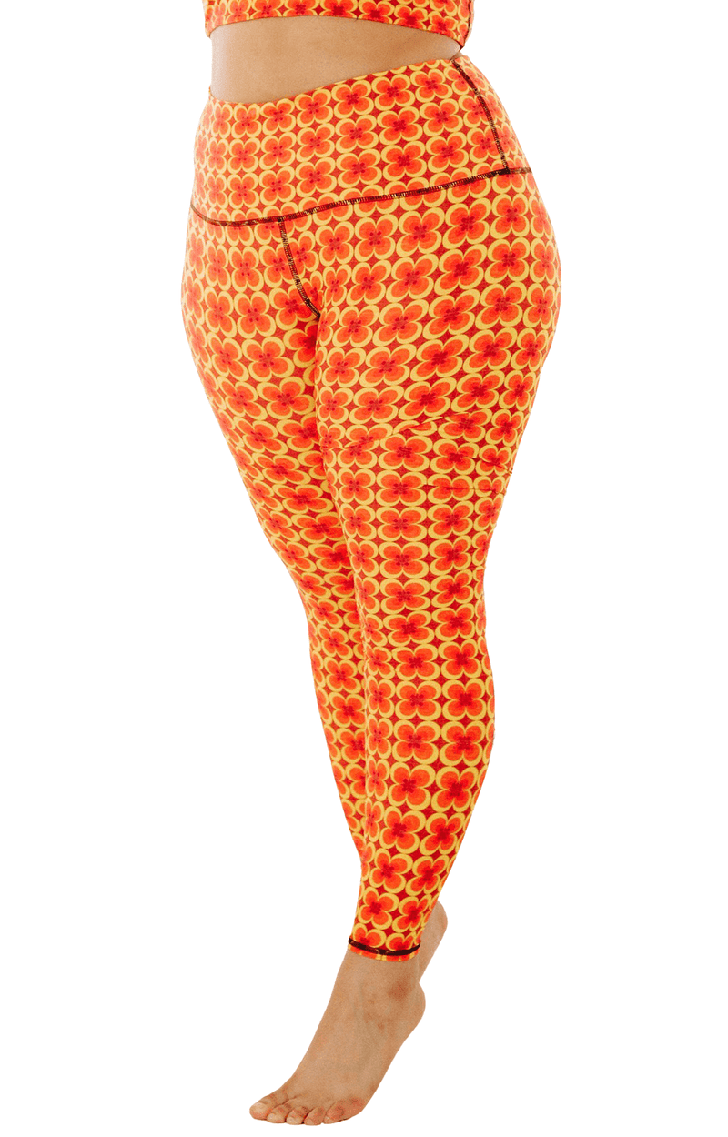 Groovy Girl Printed Yoga Leggings by Yoga Democracy