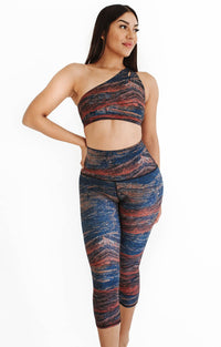 Pedra Printed Yoga Crops by Yoga Democracy