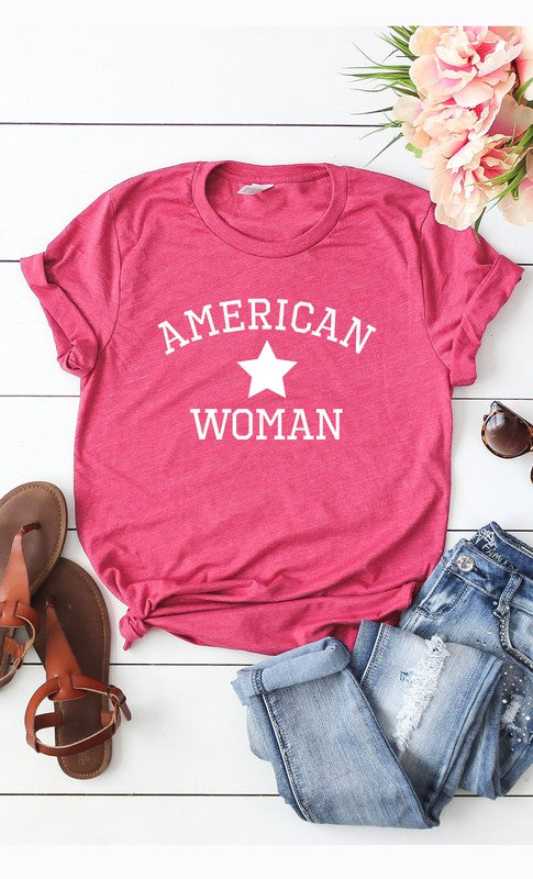 American Woman Plus Size Graphic Tee