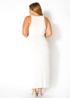 Plus Size Sleeveless Ruched Maxi Dress